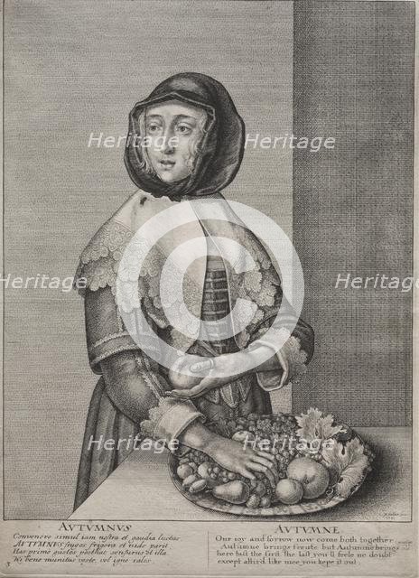 The Four Seasons: Autumn, 1641. Creator: Wenceslaus Hollar (Bohemian, 1607-1677).