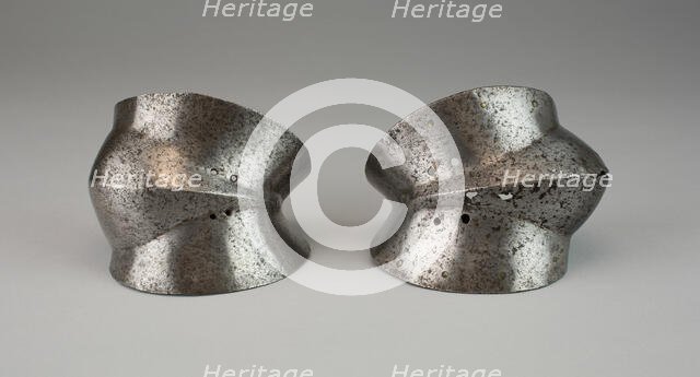 Cowter for the Left(?) Elbow from a Splint Rerebrace, Spain, c. 1500. Creator: Unknown.