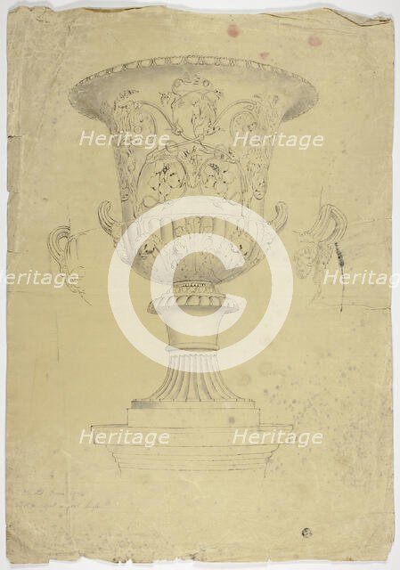 Antique Monumental Vase, 1774. Creator: John Downman.