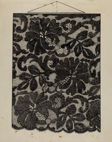Embroidered Lace, c. 1936. Creator: Florence Stevenson.