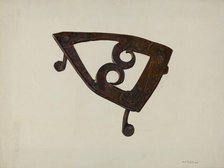 Iron Trivet, c. 1939. Creator: William O. Fletcher.