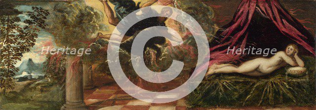 Jupiter and Semele, ca 1545. Artist: Tintoretto, Jacopo (1518-1594)