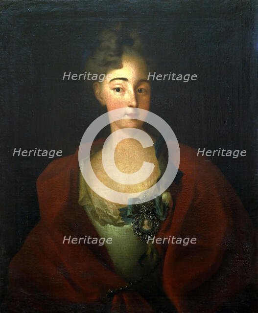 Portrait of Countess Maria Yuryevna Cherkasskaya (1696-1747), née Countess..., 2nd Half of 18th cen. Creator: Anonymous.