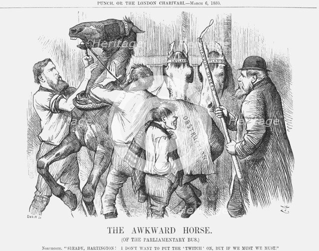 'The Awkward Horse', 1880. Artist: Joseph Swain