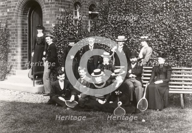 Rowntree Tennis Club, Rowntree factory, York, Yorkshire 1900. Artist: Unknown