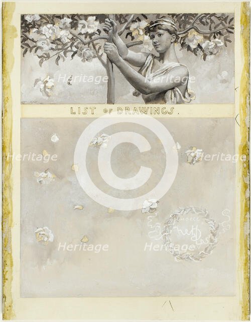 Title to List of Drawings, 1885. Creator: Will H. Low.