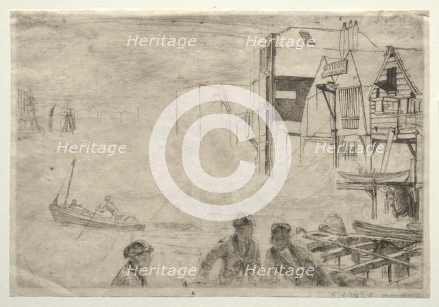 A Wharf. Creator: James McNeill Whistler (American, 1834-1903).