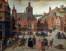The Marketplace in Bergen op Zoom, probably 1590 and 1597. Creator: Abel Grimmer.