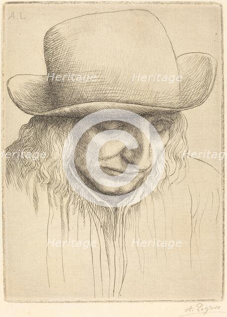 Peasant in a Round Hat (Paysan avec chapeau rond). Creator: Alphonse Legros.