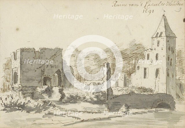 Ruin of Heusden Castle in Heusden, 1691. Creator: Abraham Meyling.