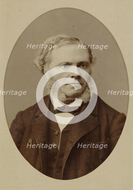 Portrait of the composer César Franck (1822-1890), 1887. Creator: Petit, Pierre (1598-1677).