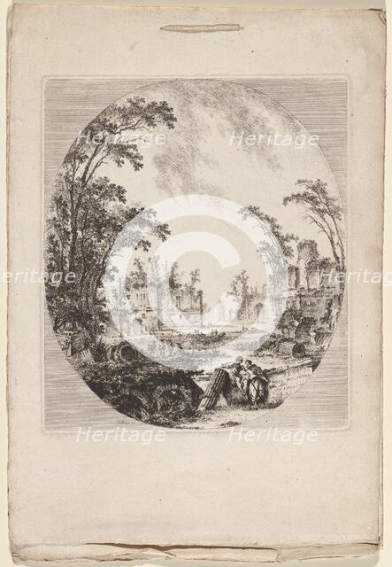 Parte dell'antica via Appia (Section of the Old Appian Way), 1756. Creator: Adolphe Appian.