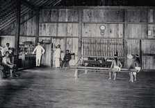 Sarawak: interior of the Baram Fort, c1900. Creator: Unknown.