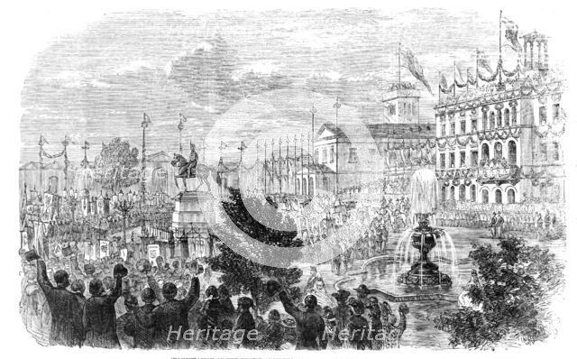 Inauguration of the Ernest-Augustus Monument at Hanover, 1861. Creator: Unknown.