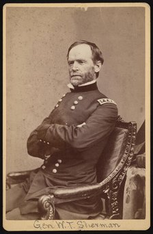 Portrait of General William Tecumseh Sherman (1820-1891), Before 1891. Creator: Unknown.