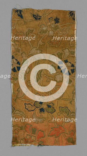 Fragment, China, 18th century, late Edo period (1789-1868)/ Meiji period (1868-1912). Creator: Unknown.