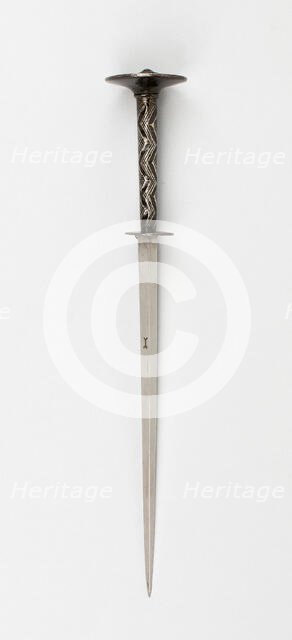 Rondel Dagger, Germany, 19th century in early 15th century style. Creator: Unknown.