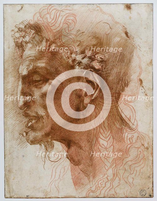 Head of a Satyr. Creator: Buonarroti, Michelangelo (1475-1564).