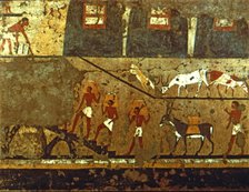 Grain storage, painting from a tomb.