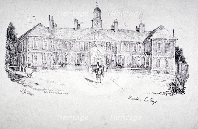 Morden College, Greenwich, London, c1832. Artist: William Day