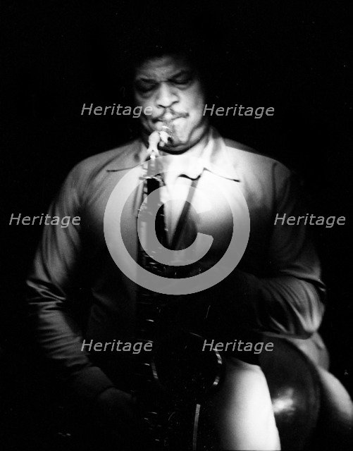 George Coleman, Ronnie Scott's, London. March 1978.   Artist: Brian O'Connor.