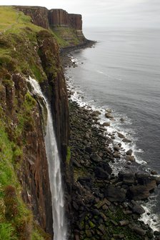Kilt Rock and Mealt Falls, Skye, Highland, Scotland.