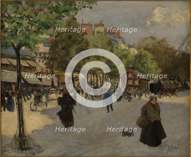 Le boulevard de Clichy, c1895. Creator: Louis Abel-Truchet.