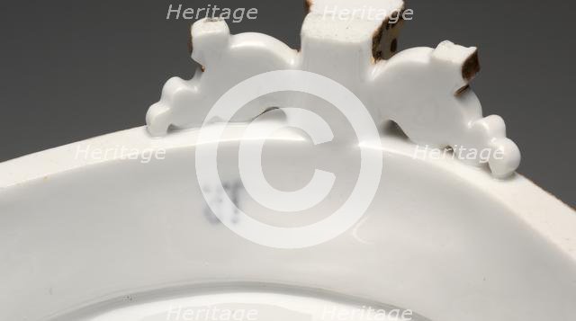 White and Gold Covered Ice Cream Pail, c. 1840. Creator: Factory of Jacob-Petit (French, 1830-1865).