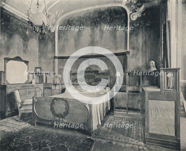 'Bedroom with Furniture in Walnut and Citron Wood', 1915. Artists: Eugenio Quarti, Unknown.