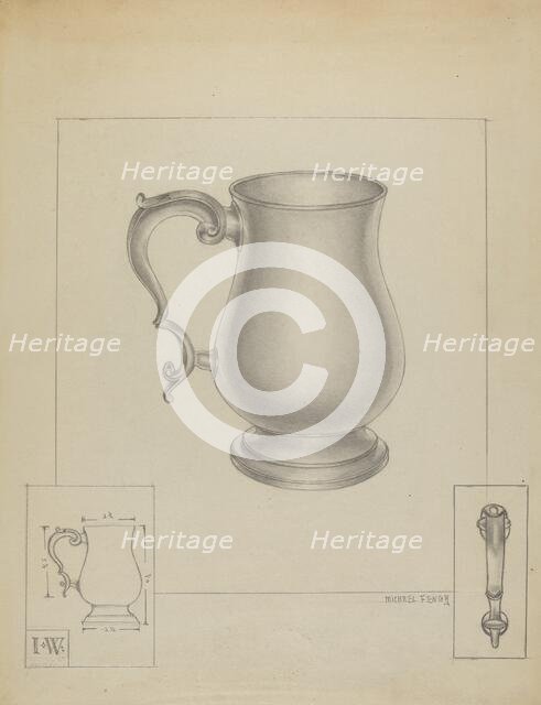Silver Mug, c. 1936. Creator: Michael Fenga.