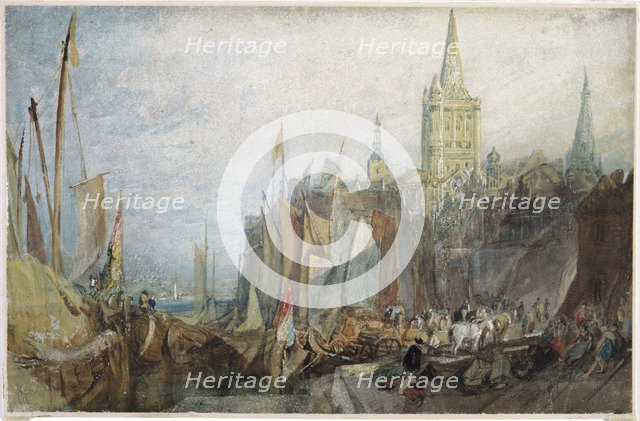 'Rhine Gate, Cologne', 1819. Artist: JMW Turner.