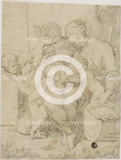 Holy Family with the Infant Saint John the Baptist and Angels, n.d. Creator: Unknown.