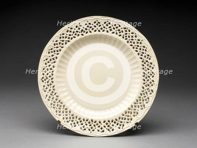 Plate, Leeds, 1780/90. Creator: Unknown.