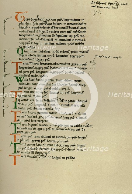 Measurements of the lands of St Paul's within the City of London, (1886). Artist: Unknown