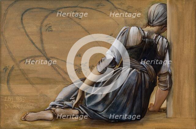 The Briar Rose Series - Study for 'The Garden Court', 1889. Creator: Sir Edward Coley Burne-Jones.