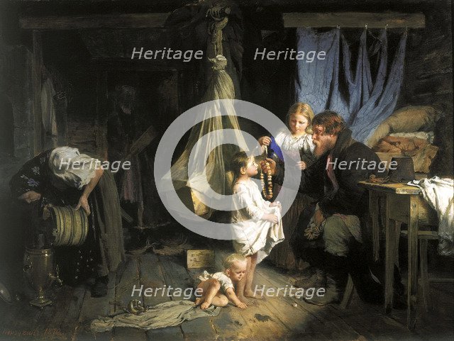 'Return from Town', 1870.  Artist: Alexei Ivanovich Korzukhin