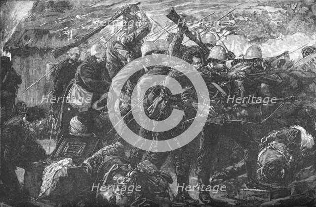 'The Defence of Rorke's Drift', c1880. Artist: Unknown.