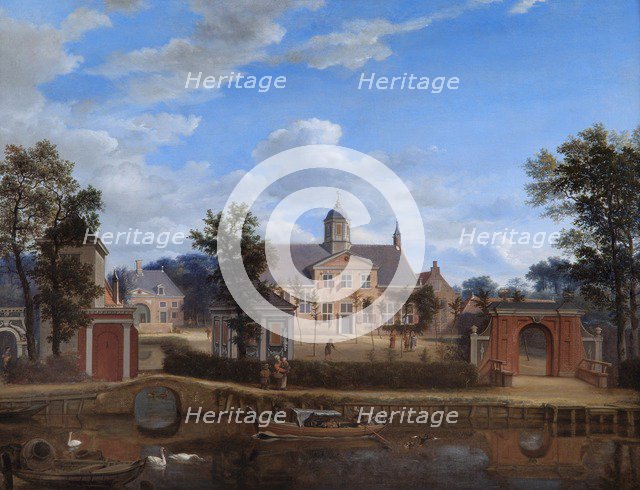 'The Chateau of Goudestein, on the River Vecht, near Maarsen', c1674. Artist: Jan van der Heyden.
