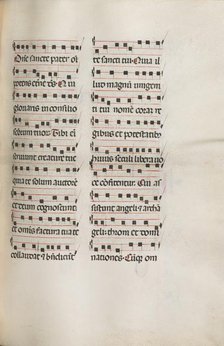 Missale: Fol. 112: contains some music as part of Palm Sunday liturgy, 1469. Creator: Bartolommeo Caporali (Italian, c. 1420-1503).