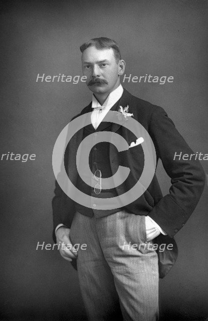Jerome K. Jerome (1859-1927), English author, 1893.Artist: W&D Downey