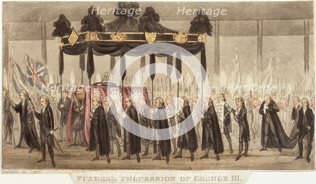 'Funeral Procession of George III', 1820. Artist: Unknown