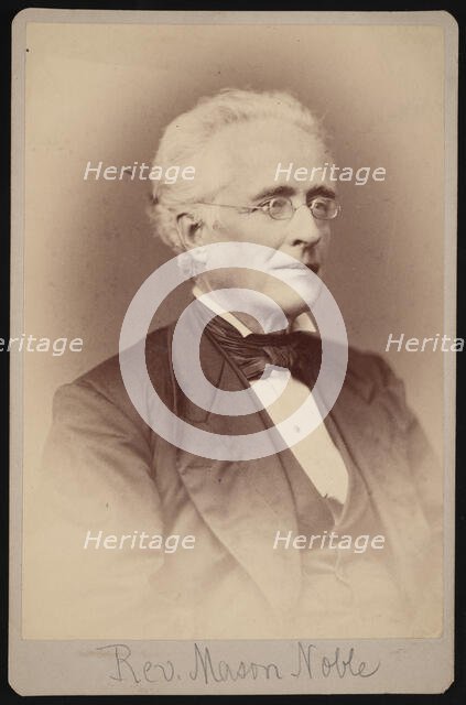 Portrait of Rev. Mason Noble (1809-1881), Between 1876 and 1880. Creator: Samuel Montague Fassett.