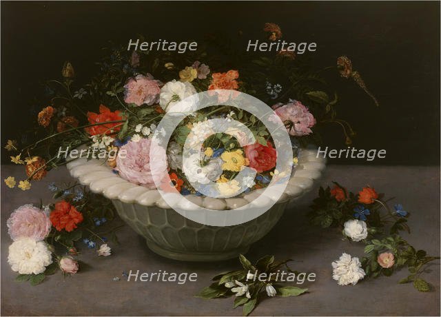 Flower vase, 1615. Creator: Brueghel, Jan, the Elder (1568-1625).