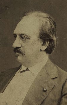 Portrait of the composer Friedrich von Flotow (1812-1883), c. 1880. Creator: Anonymous.