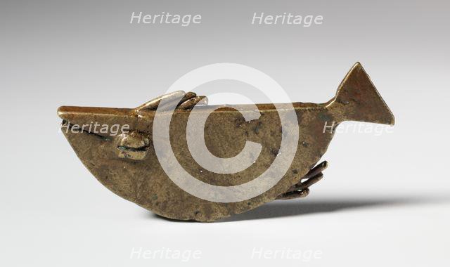 Gold Weight: Fish, 1800s. Creator: Unknown.