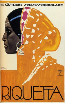 Riquetta Chocolate, 1925. Artist: Hohlwein, Ludwig (1874-1949)