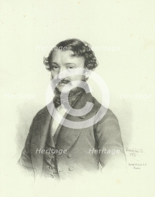 Portrait of Ferenc Erkel (1810-1893), 1845.