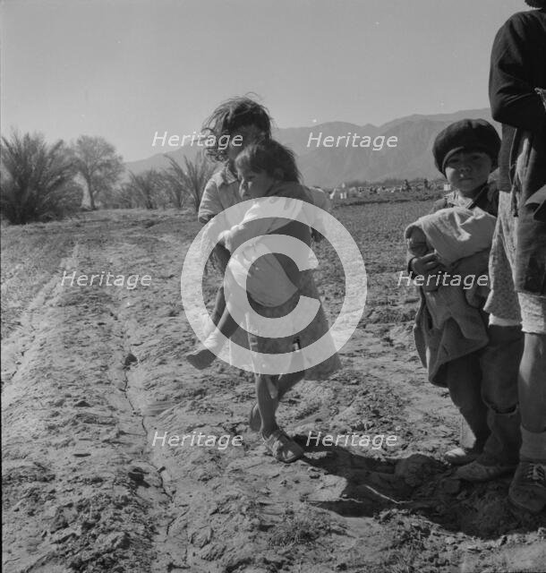 Children of migratory Mexican field workers, Coachella Valley, California, 1937. Creator: Dorothea Lange.
