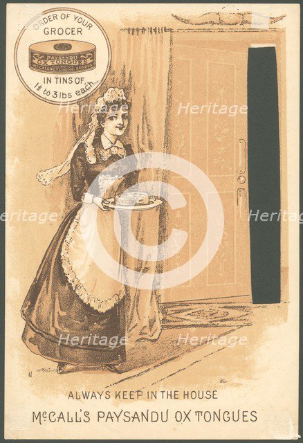 Paysandu ox tongue, 1890s. Artist: Unknown