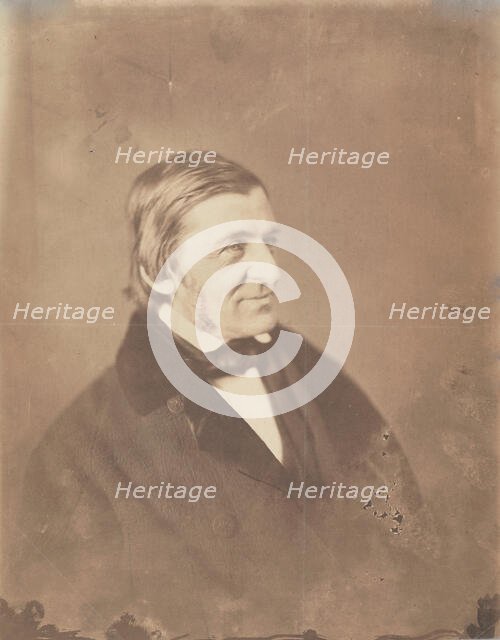 Ralph Waldo Emerson, ca. 1856. Creator: Mathew Brady.